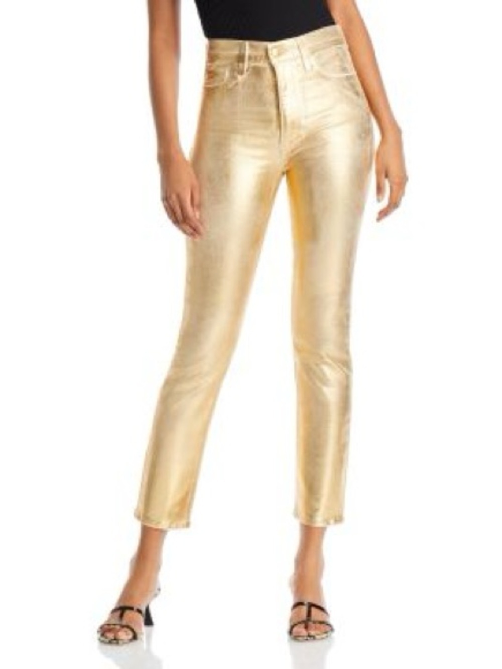 NWT Joes Jeans The Luna High Rise Cigarette Ankle Guilded Age Gold Sz 32